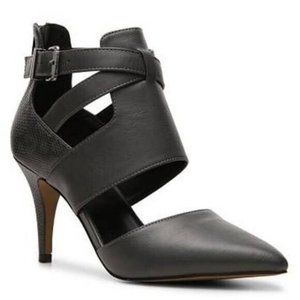 Aldo Gallese Cage Embossed Women's Black Heels Size 6.5